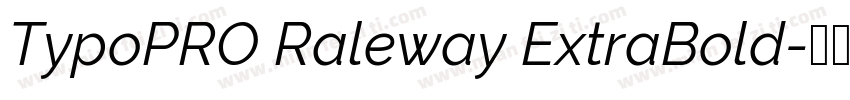 TypoPRO Raleway ExtraBold字体转换